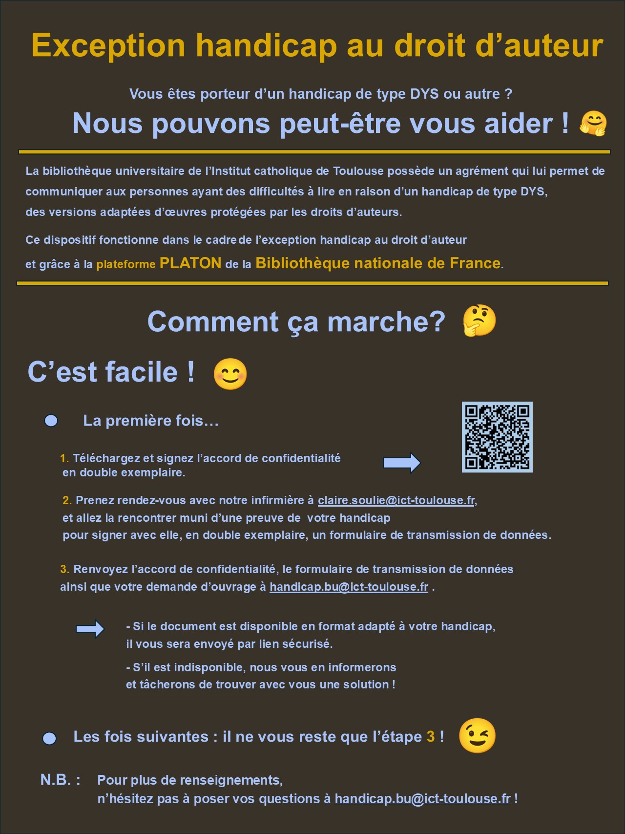 Image contenant le texte de la procédure déjà présent sur cette page Internet